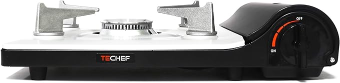 TECHEF- Agni Portable Butane Gas Stove Burner, Slim Design Black