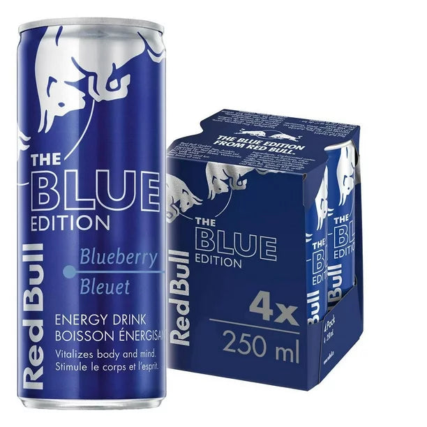 Red Bull Energy Drink, Blueberry, 250ml (4 pack), 4 x 250 mL(pick-up only)