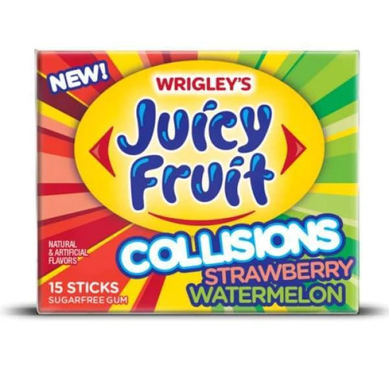 Juicy Fruit Collisions Strawberry Watermelon Gum