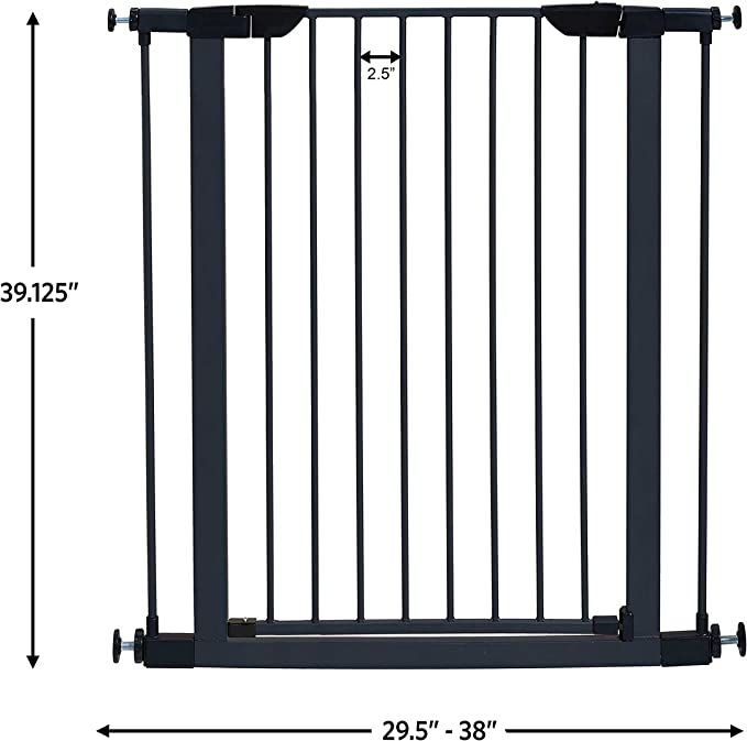 MidWest 29" High Walk-thru Steel Pet Gate, 29" - 38" Wide - Pick up only