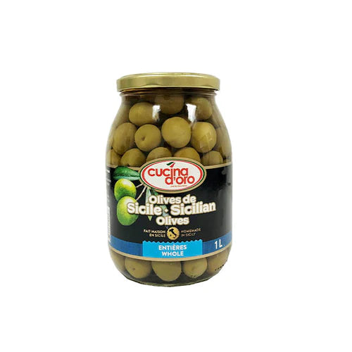 CUCINA D'ORO - REAL SICILIAN OLIVES 1L (Pick-up Only)