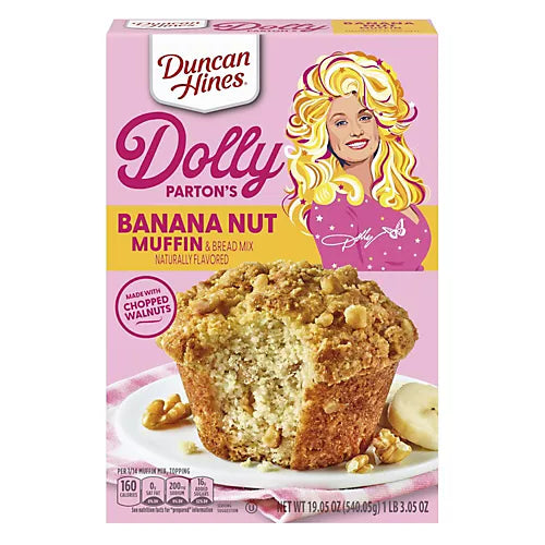Duncan Hines Dolly Parton's Banana Nut Muffin Mix--1 lb