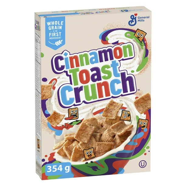 Cinnamon Toast Crunch Breakfast Cereal, Whole Grains and Real Cinnamon, 354 g