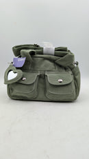 Claire's Green Canvas style purse