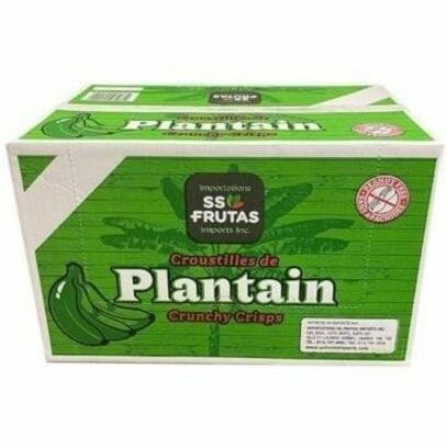 SS-FRUTAS Plantain Crisps, Salted, 50 bags per case -  (85g bags)