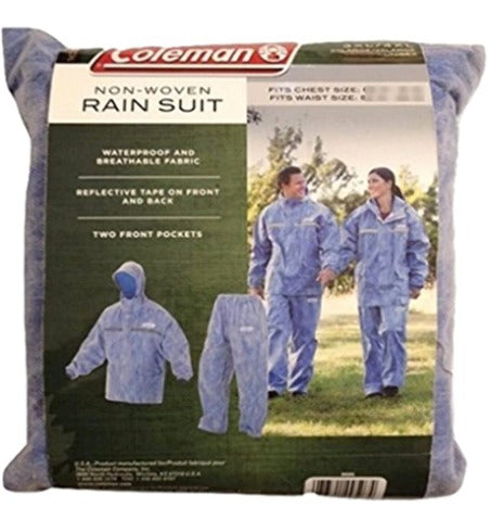 Coleman non-woven rain suit Blue size 3xl