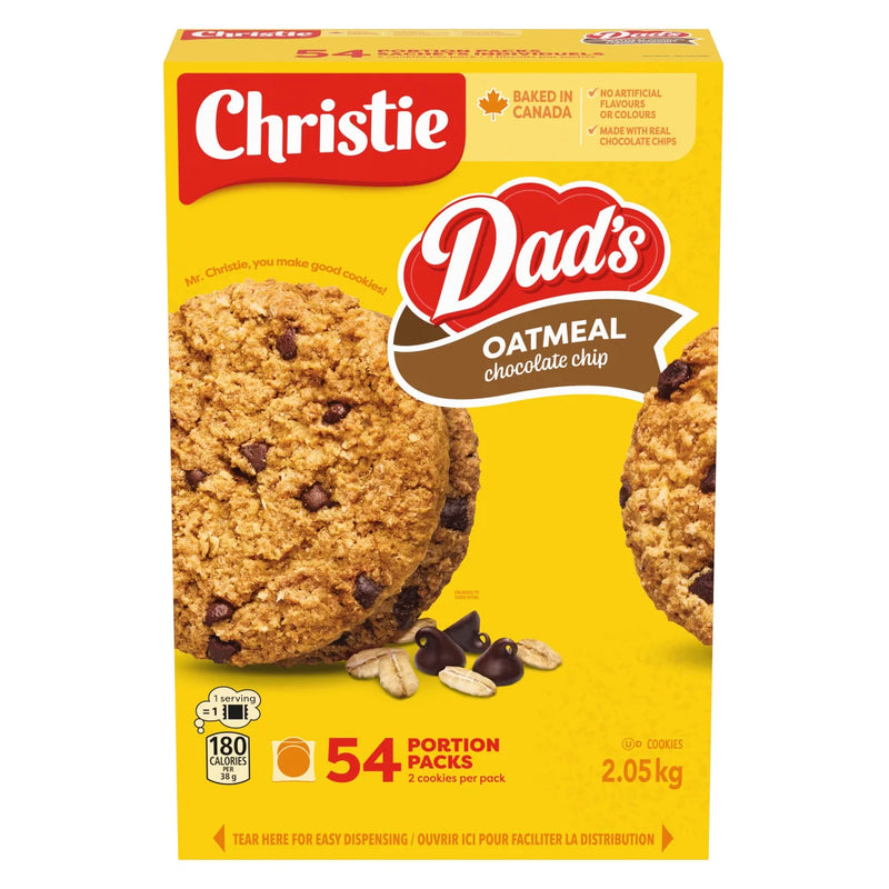 Dad's Oatmeal Chocolate Chip Cookies 54 Portion Packs (2.05kg)