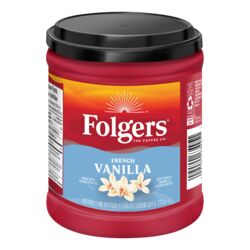 Folgers French Vanilla Flavoured Ground Coffee, Morning Café 272 g