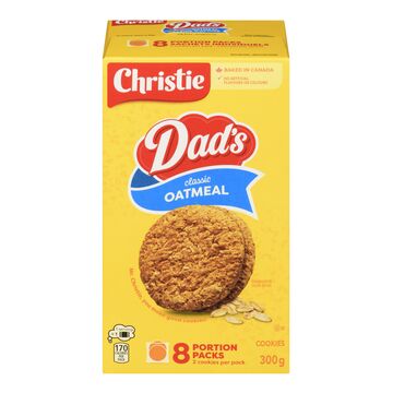 Dad's Classic Oatmeal Cookies 8 Portion Packs (300g)