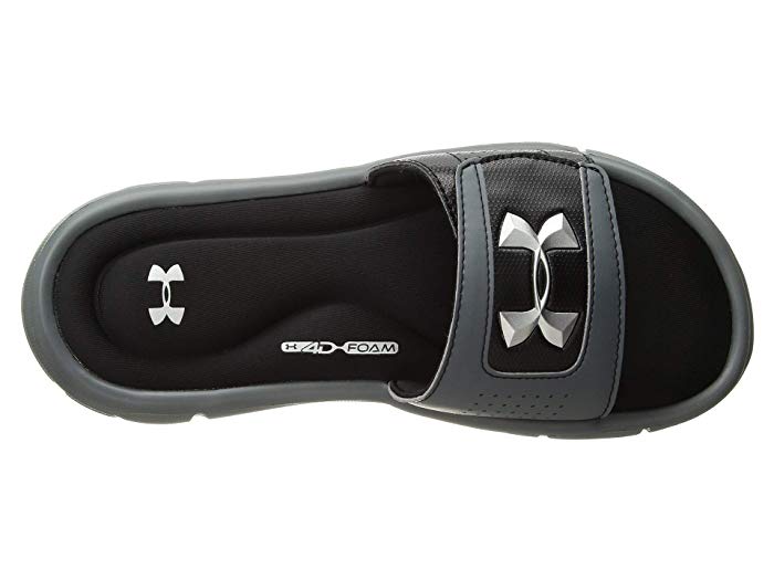 Under Armour Kids Ignite V Slides (Black/ US 4Y)