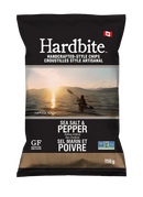 Hardbite Sea Salt and Pepper Handcrafted-Style Chips 150g - Single or Bulk Buy