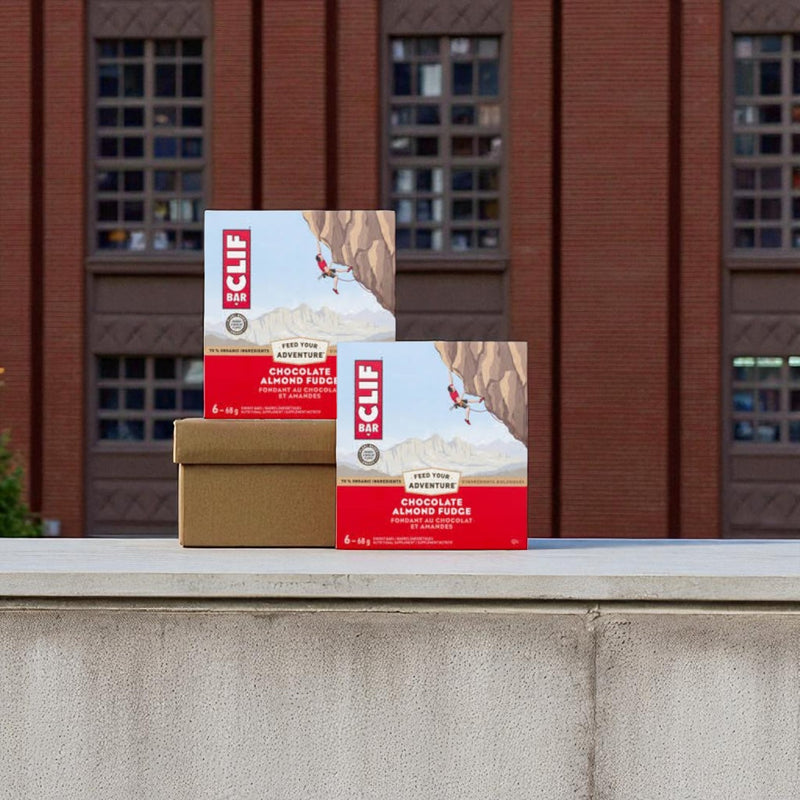 Clif Bar - Chocolate Almond Fudge - 6 x 68g - 2 packs = 12 bars
