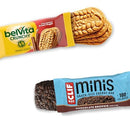 Snack Variety Pack: CLIF BAR Minis Energy Bars & BelVita Crunchy Breakfast Biscuits, 15 Snack Packs