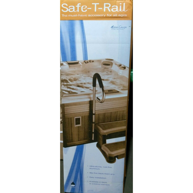 Leisure Concepts 6473-037 Safe-T-Rail for Hot Tubs, Black PICK UP ONLY