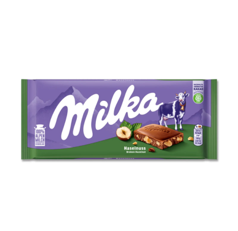 Milka Chocolate Bars--100 grams each---Assorted