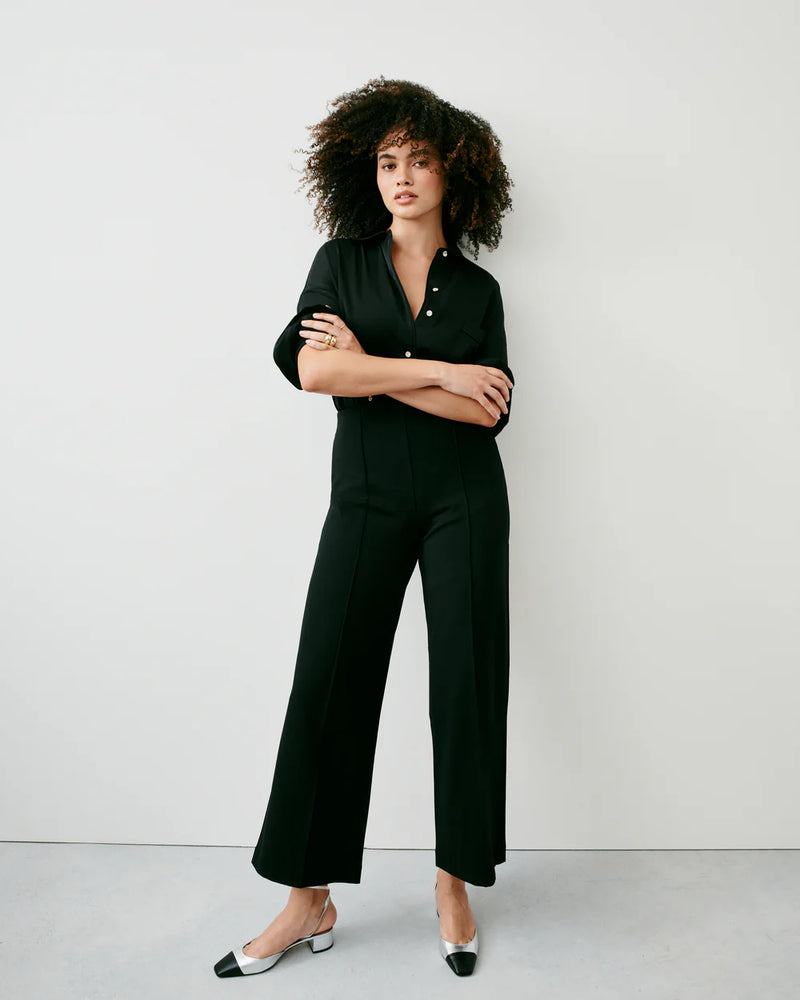 SPANX supersmooth™ PerfectFit Ponte Cropped Wide Leg Pant-size XL