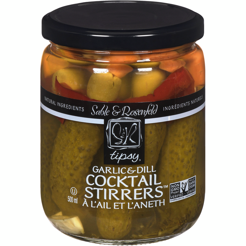 Sable and Rosenfeld Tipsy Cocktail Stirrers Garlic & Dill 500 ml