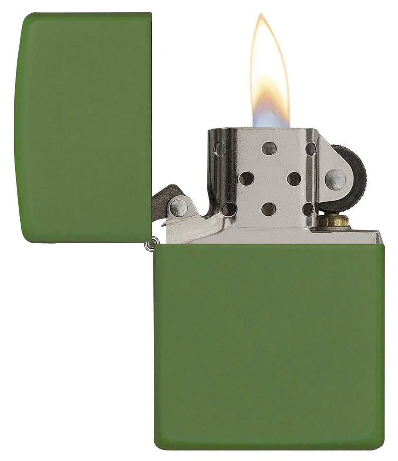 Zippo Moss Green Matte Pocket Lighter 228