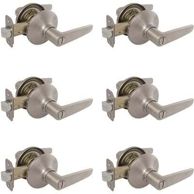 Defiant Olympic Stainless Steel Hall/Closet Passage Door Lever (6-Pack)