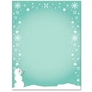 Christmas Snowman stationery--80 count