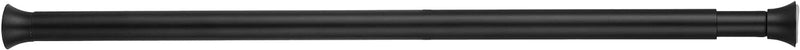 Amazon Basics Tension Curtain Rod, Adjustable 36-54" Width - Black