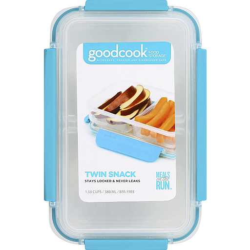 Good cook--1.6cups-- Twin snack container
