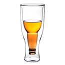Upside Down Double Walled Beer Glass, 4pk