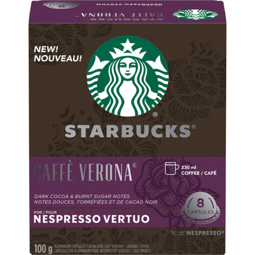 Starbucks Coffee Pods Single Nespresso Vertuo 8 Capsules (100g) - PICK YOUR FLAVOUR