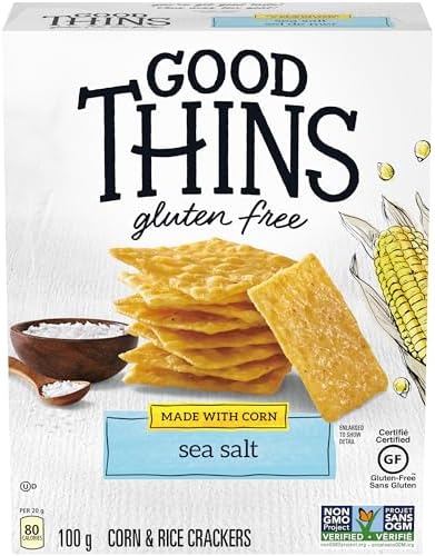 Good Thins, Sea Salt, Gluten Free Corn Crackers, 100 g
