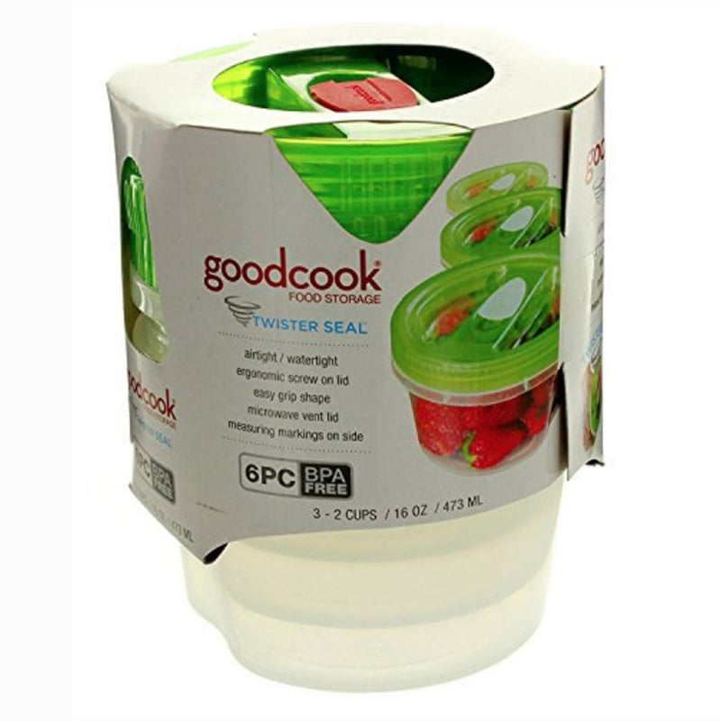 Good Cook Food Storage Twister Seal 3-2 cups/16 oz/473 ml