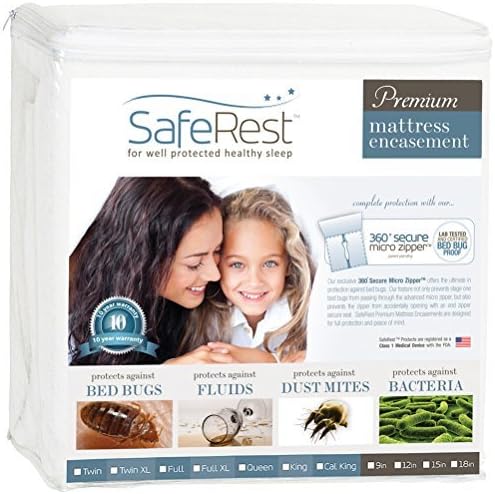SafeRest Zippered Mattress Protector - Queen