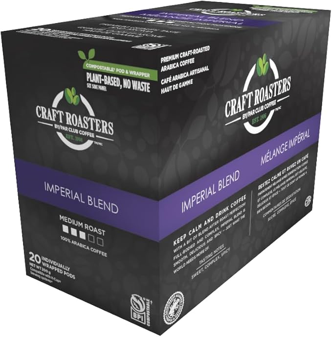 Craft Roasters Imperial Blend Keurig 20 Pods