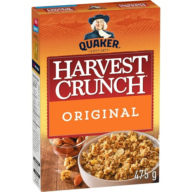Quaker Harvest Crunch Original Granola Cereal (475g)