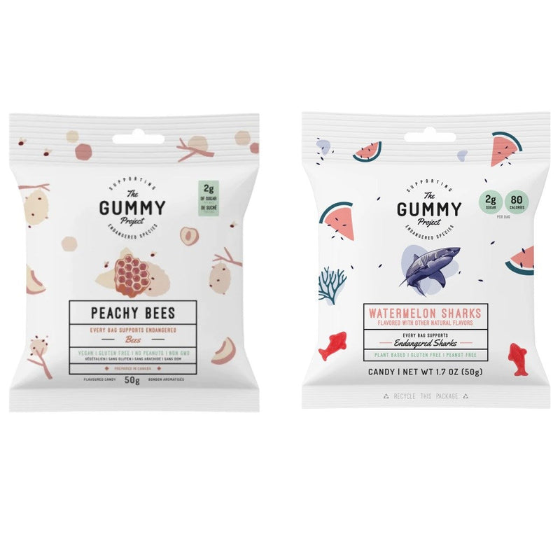 BULK BUY - 120 packs - The Gummy Project - plant based gummies ... YUM ! Vegan - Gluten free