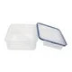 Starfrit LocknLock Lunch 41 oz / 1.2 L Square Container with Divider, Nestable and stackable