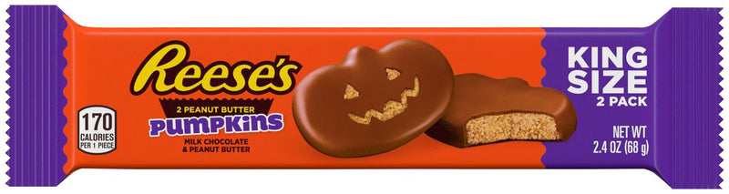 REESE'S King Size 2 Pack Peanut Butter Pumpkins (68g) - PICK YOUR FLAVOUR