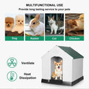 LIVINGbasics 38" Plastic Elevated Outdoor Doghouse