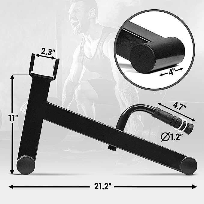 Mini Deadlift Barbell Jack Padded Hooking Grip & Handle - pick up only