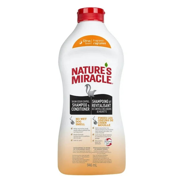 Nature's Miracle Skunk Odour Control Shampoo and Conditioner