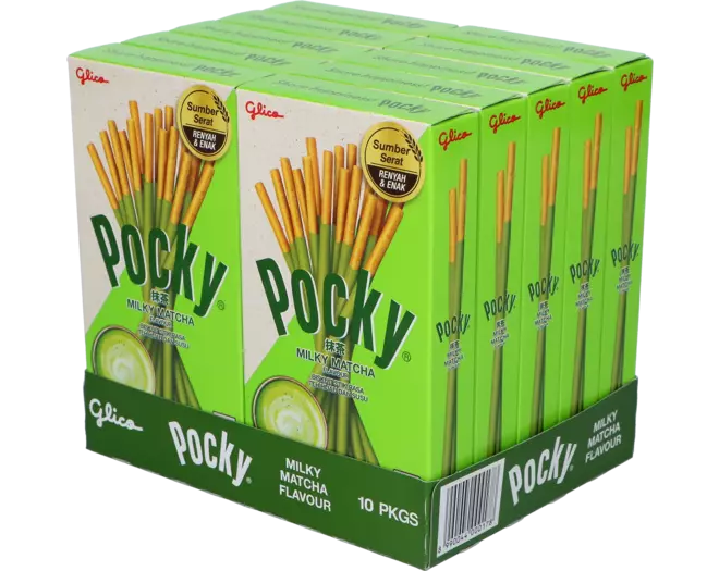 Pocky Sticks, Milky Matcha (35g) - SINGLE OR BULK BUY