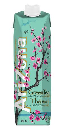 Arizona Green Tea Ginseng and Honey 960ml - Pick Up Only
