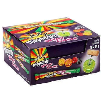 Maynards Wine Gums Candy Rolls Case of 18 rolls