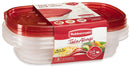 Rubbermaid TakeAlongs Food Storage Container, Rectangles, 4 Cup, 3 Pack