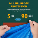 5MIL POLY TARP 30'X40' Multi Purpose Waterproof Blue