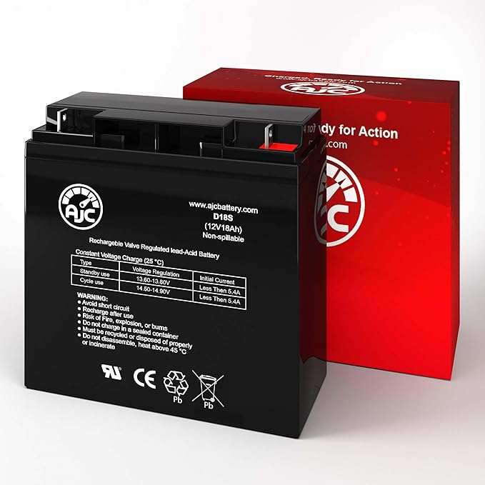 AJC D18S High-Rate Version 12V 18Ah Sealed Lead Acid Battery - pick up only