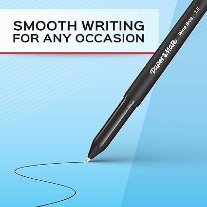 Paper Mate Ballpoint Pens, Medium Point -black-(1.0 mm), 60 Count