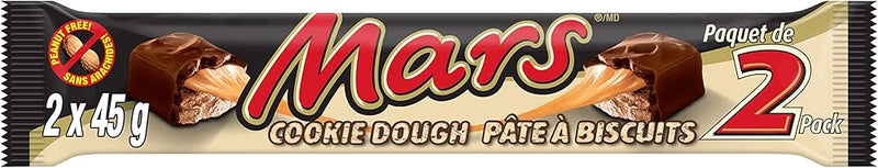 MARS Cookie Dough Chocolate Bar, 2 Bars, 89.6g - Single or BULK BUY