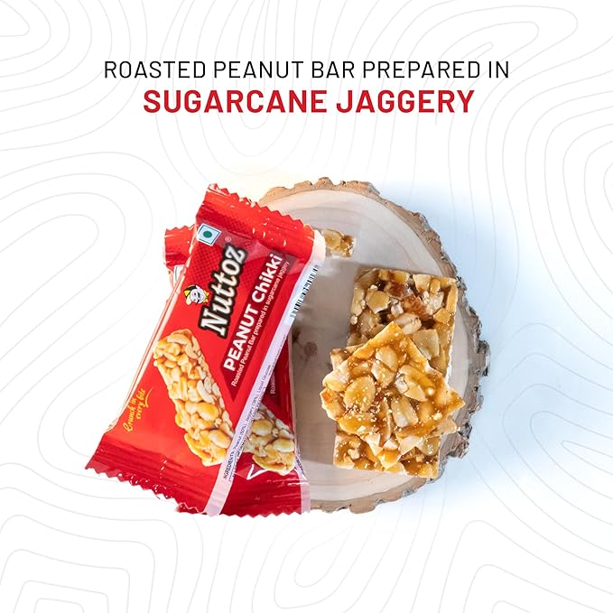 Nuttoz Peanut Chikki 2lb Jar