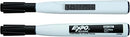 EXPO Magnetic Dry Erase Marker with Eraser, Fine Tip, Black, 12-Count