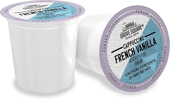 Grove Square Cappuccino, French Vanilla, 24 Single-Serve Cups